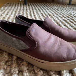 Sorel Campsneak Slip-on Sneakers Shoes Cattail Wool Leather